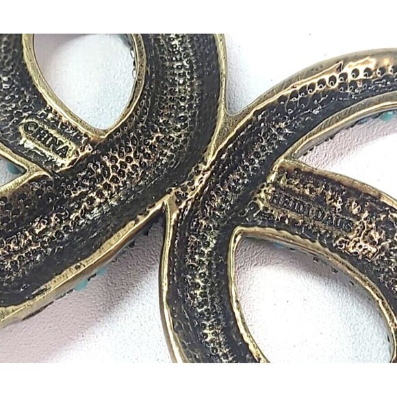 HEIDI DAUS Mystical Snake Swarovski Crystal Necklace 25" Egyptian Revival Swifty - Picture 8 of 12